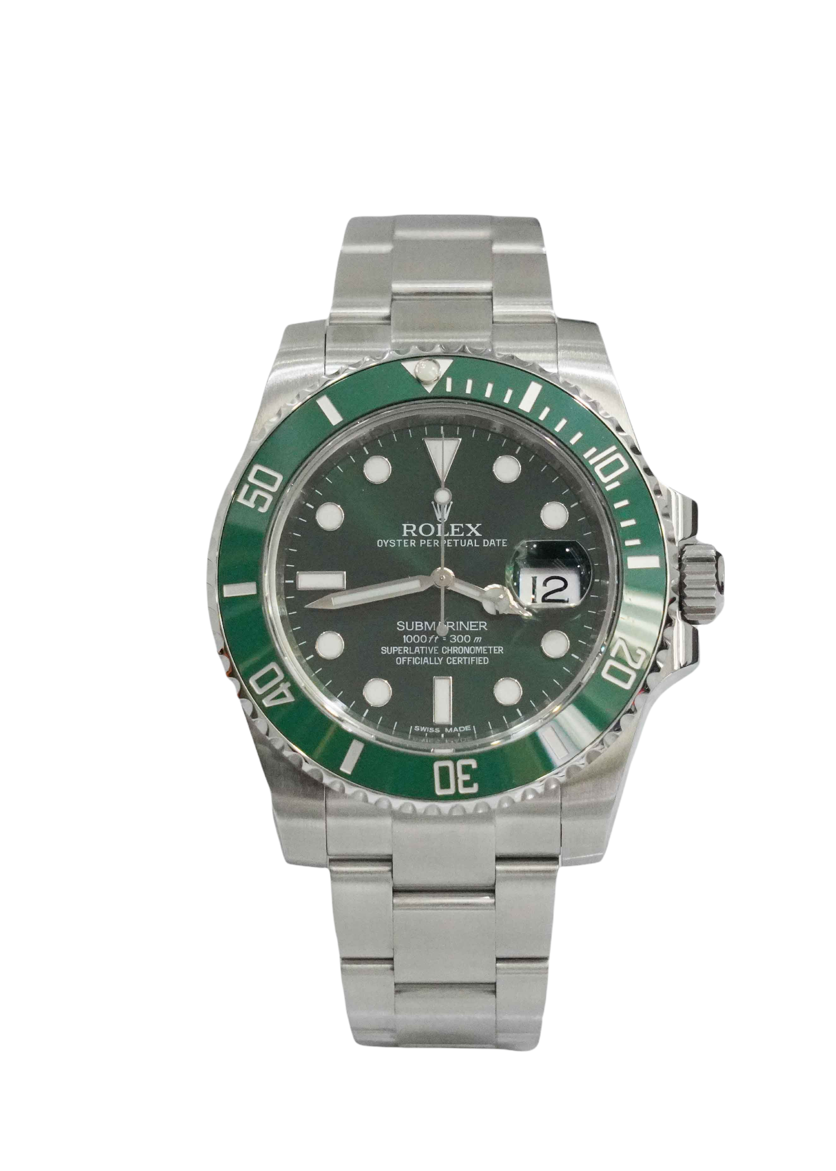 Rolex Ceramic Hulk Submariner Date Stainless Steel Watch Ref 116610LV –