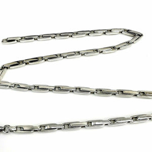 Solid 14 Karat White Gold Mens Chain 24 Inch 84.3 Grams 2.71 Ounces Brand New