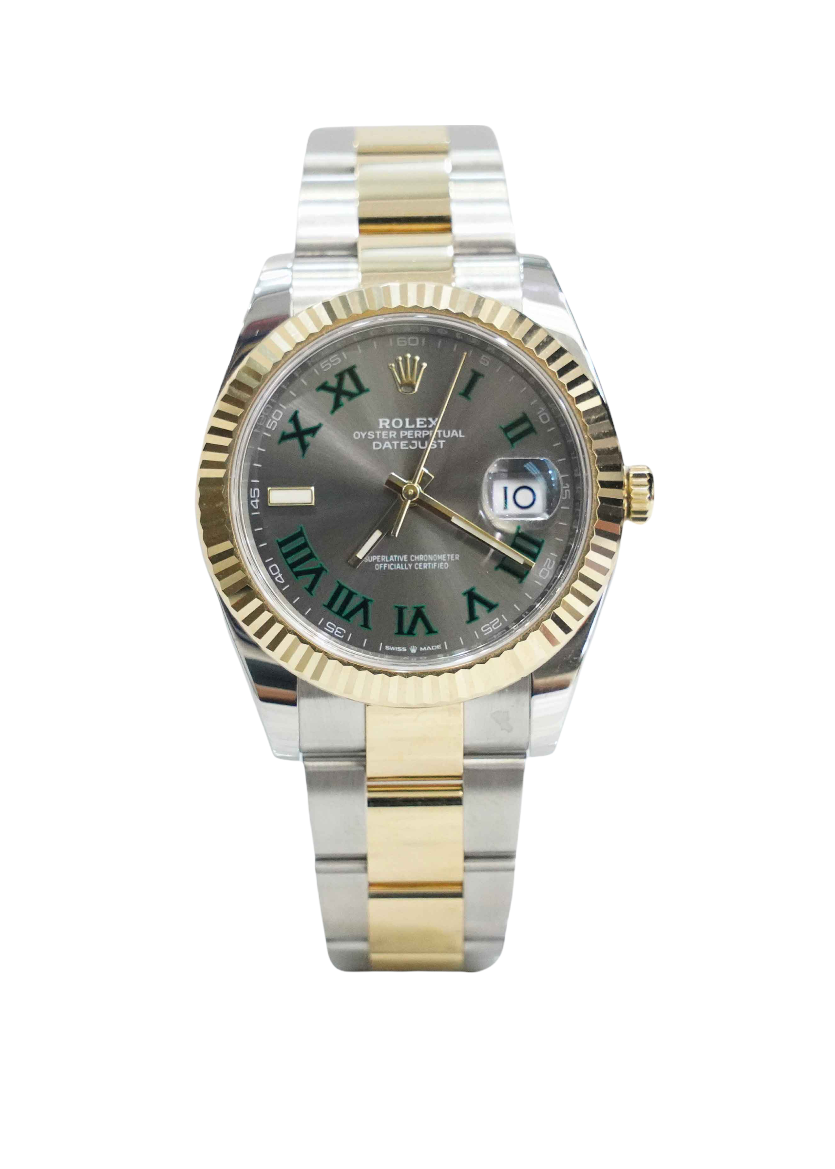 Rolex 41MM Datejust II Watch 18K Yellow Gold Stainless Steel Ref 126333