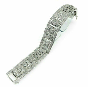 10.53 Carats t.w. Ballroom Diamond Tennis Bracelet 14K Gold 640 Diamonds 18KGold