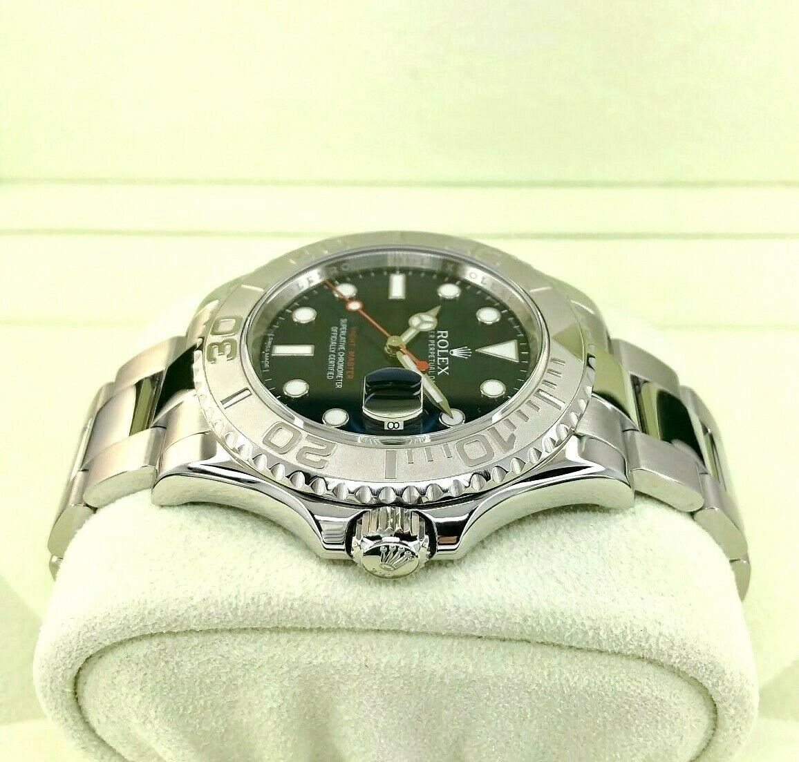 Rolex 40MM Mens Yacht-Master Platinum and Steel Watch Ref #116622 Factory Blue