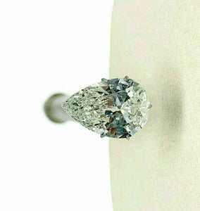 Loose GIA Diamond - Large 4.49 Carats Pear Brilliant Cut L SI2 Diamond