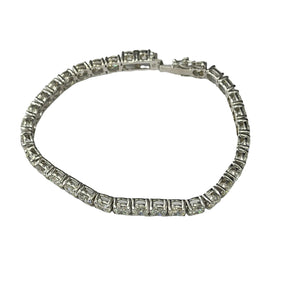 Diamond Tennis Bracelet Round Brilliants White Gold 16.50 Carats