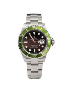 Rolex Ceramic Kermit Submariner Date Stainless Steel Watch Ref 116610LV