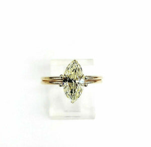 Loose GIA Diamond - Fancy Yellow Marquise Cut 1.80 Carats GIA SI2 Diamond