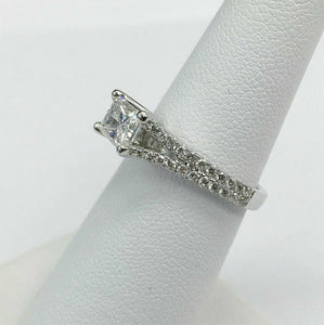 1.87 Carats t.w. Diamond Wedding/Anniversary Ring Center 1.07 AGS G SI2 18K Gold
