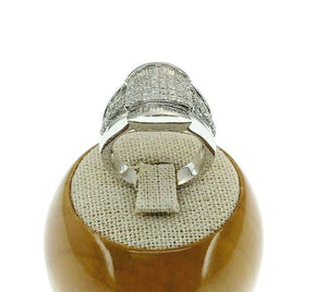 2.44 Carats t.w. Invisible Set Diamond Anniversary/Wedding Ring 18K White Gold