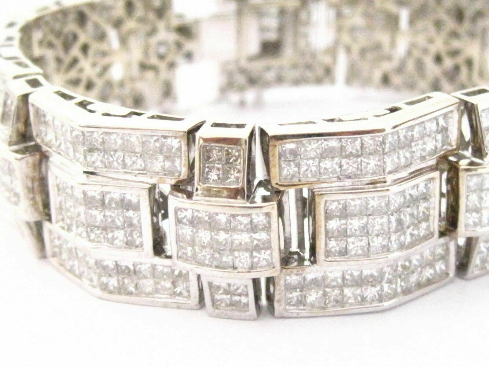 6.0ct princess-cut diamond bracelet 18ct gold – Verifine Jewellery London