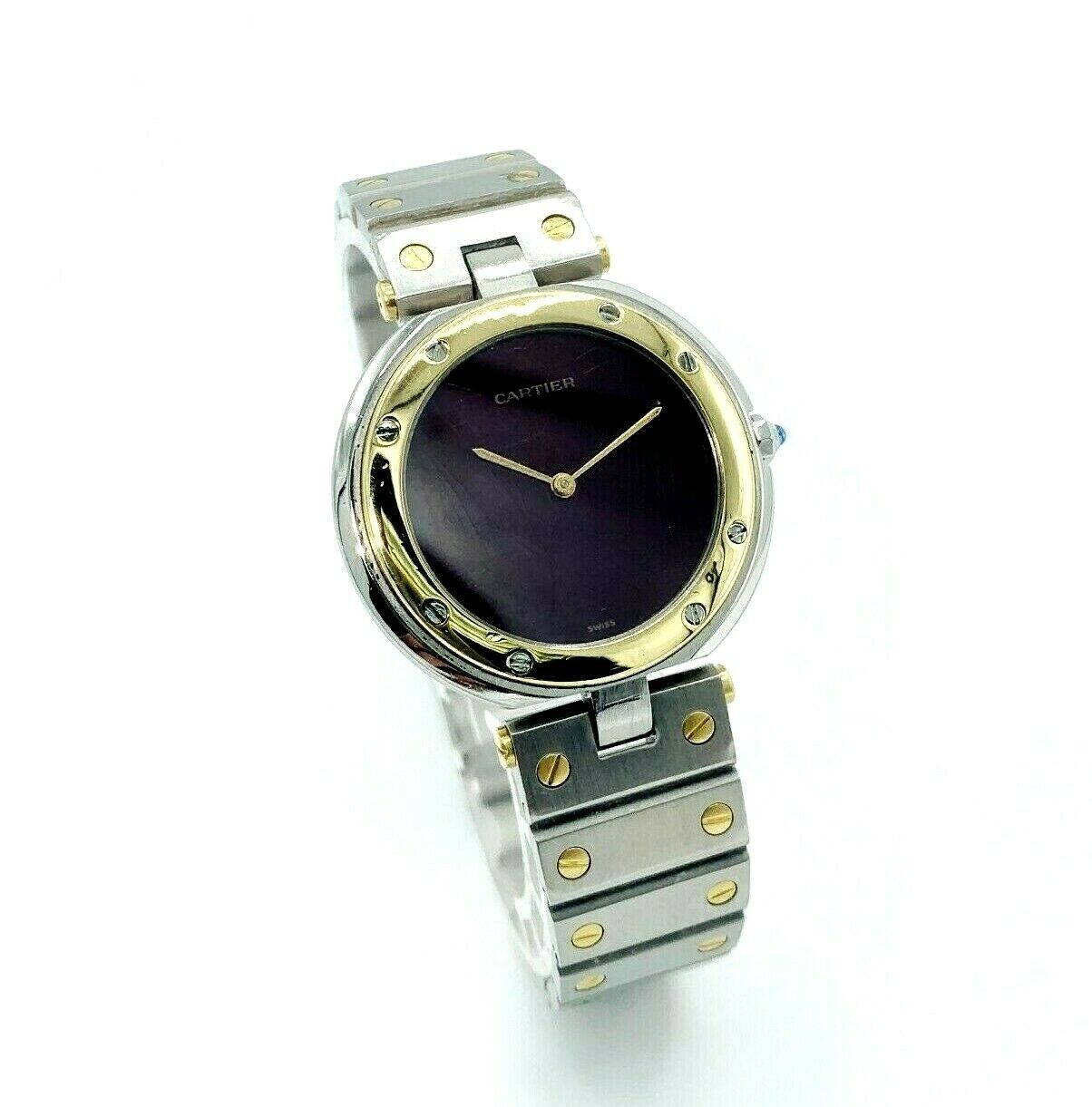 Cartier Panthere Ronde 32mm Quartz Watch Solid 18K Yellow Gold Stainless Steel