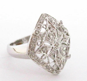 .30 TCW Victorian/Art Deco Round Cut Diamond Cocktail Ring Size 7 G SI1 14k Gold