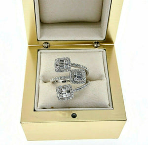 1.15 Carat Diamond Invisible Set Halo Celebration/Anniversary Ring 18K Gold