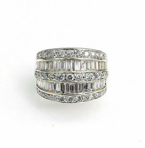 3.00 Carats t.w. Diamond Anniversary/Wedding Ring 14K Gold G VS Diamonds New