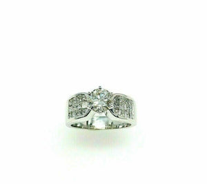 2.24 Carats Princes and Round Cut Diamond Invisible Set Engagement Ring 18K