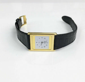 Concord 18K Gold Solid Ladies Dress Watch Quartz Original Leather Band andBuckle