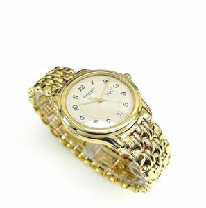 Chaumet Paris Solid 18 Karat Yellow Gold Watch 5.13 Ounces 36 MM Quartz Mint