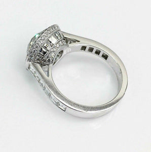 7.09 Cttw Platinum Diamond Wedding/Engagement Ring Premium 3.84 G VS1 EGL Center