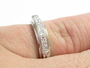 .40 TCW Princess Cut Diamond Cocktail Ring/Band G SI1 Size 5.5 14k White Gold