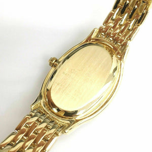 Womens Credor Solid 18 Karat Yellow Watch Gold Factory Diamonds 1.68 OZ Quartz