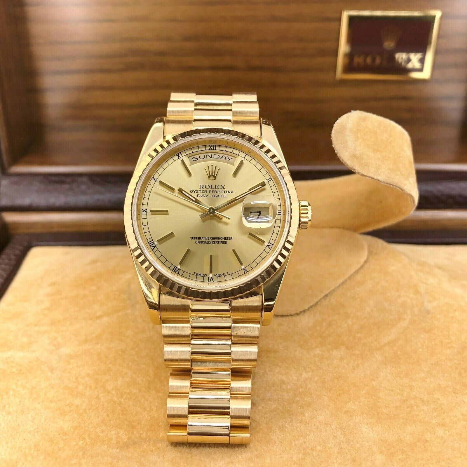 Rolex President Day-Date Yellow Gold Watch