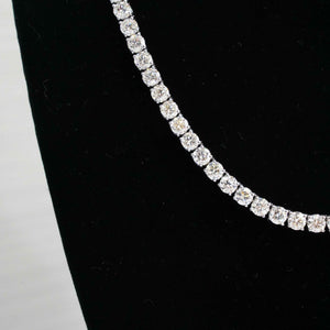 Diamond Tennis Necklace 29.51 Carats t.w. 14K White Gold VS2