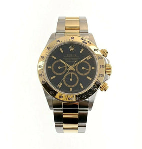 Rolex Cosmograph Daytona 40mm 18K Yellow Gold Steel Watch Ref 16523 U Serial