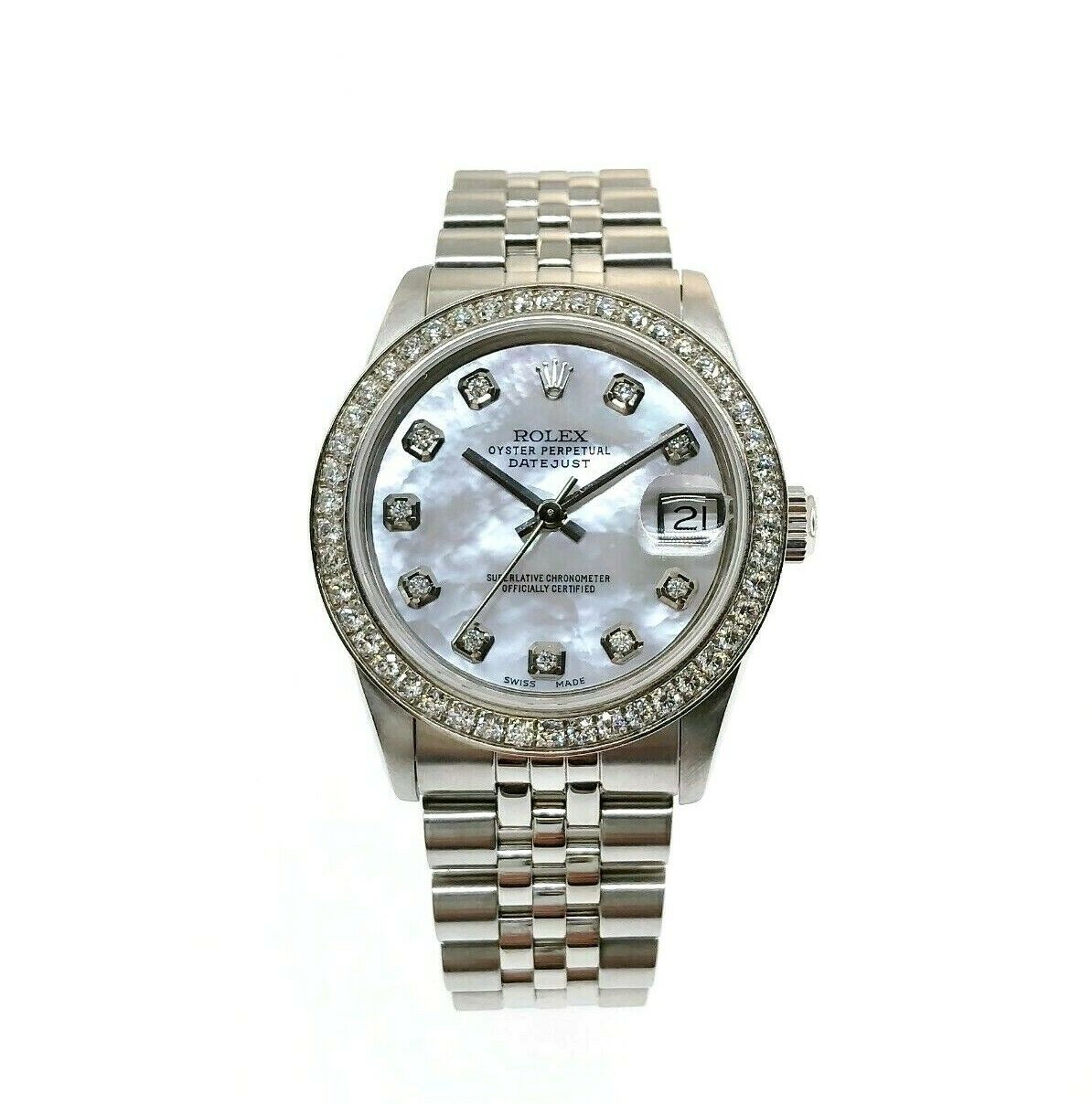 Rolex Midsize 31MM Lady Diamond Dial & Bezel Datejust Jubilee Band Steel Watch