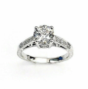 Tacori Platinum Diamond Wedding/Engagement Ring 1.02 Carats GIA D FlawlessCenter