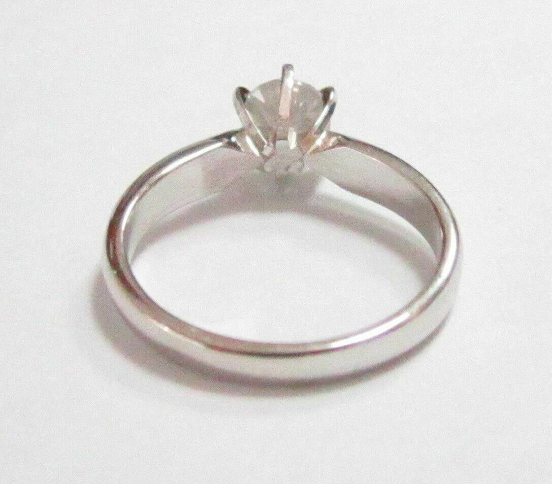 .73 Tcw Round Cut Diamond Solitaire Engagement Ring SIze 5.5 J I1 Not enhanced