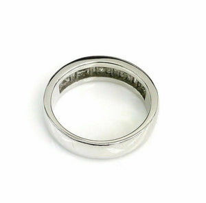 $4,250 Retail Men's Diamond Invisible Set Ring H -I SI Diamonds 10K White Gold