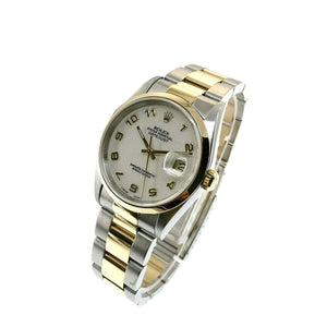 Rolex 36 MM Datejust Watch 18K Yellow Gold Stainless Steel Ref 16203 W Serial
