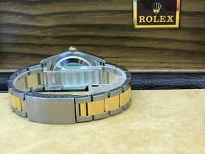 pølse Catena spændende Rolex Datejust 36mm 18k Gold and Steel Watch Roman Dial Smooth Bezel 16233  – NGDC.LA
