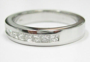 .53 TCW 9 Stone Princess Cut Diamond Anniversary Ring/Band Size 8.5 G VS2 14kt