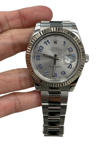 Rolex 41MM Datejust II Factory Dial Watch Stainless Steel Ref 116334
