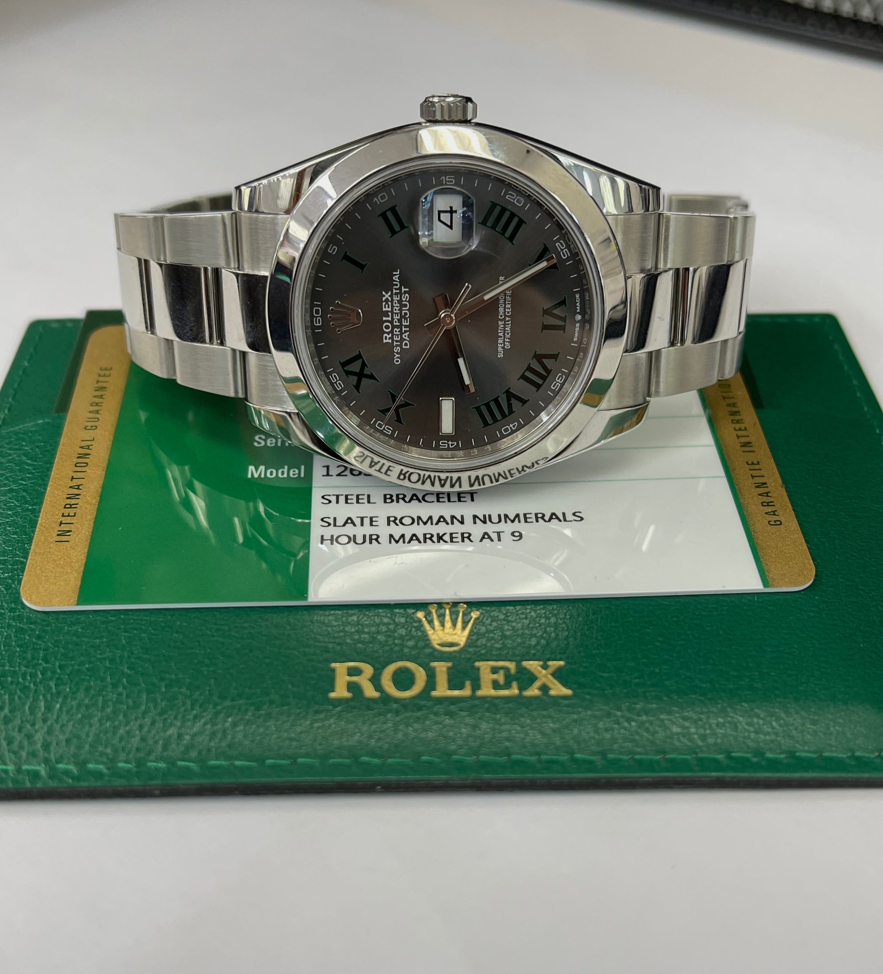 Rolex 41MM Datejust II Wimbledon Oyster Smooth Bezel Ref # 126300