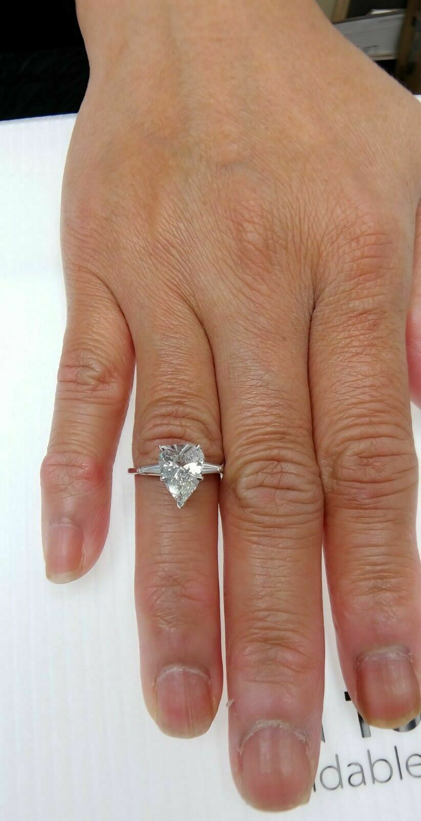 1.75 carat pear shaped diamond Clearance