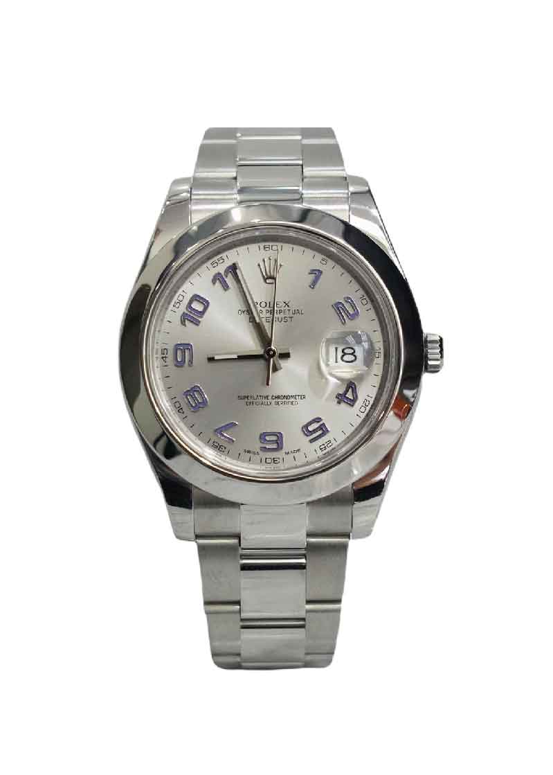 Rolex 41MM Datejust II Watch 18K Fluted Bezel Stainless Steel Ref 116300