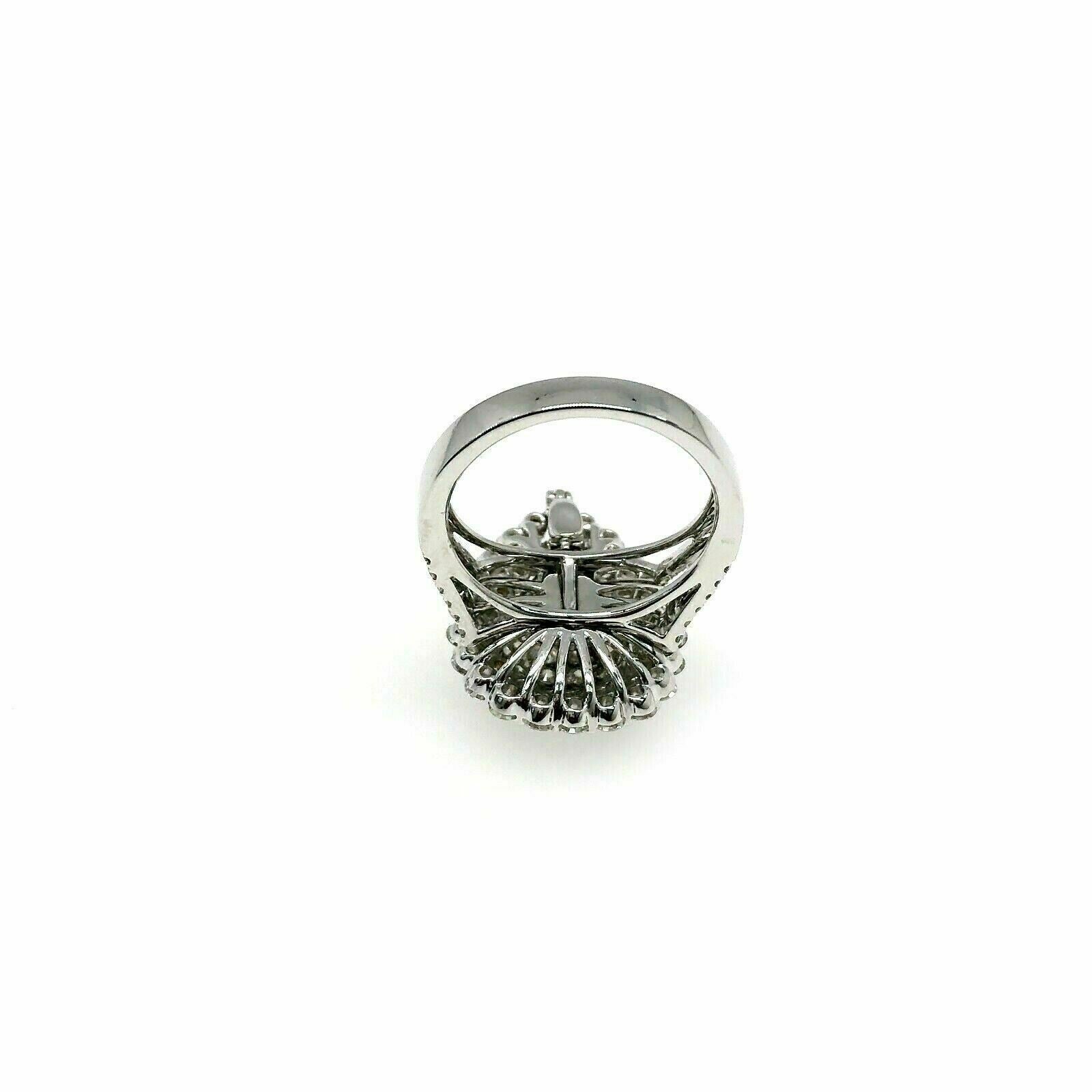2.63 Carat t.w. Pear Shaped Diamond Halo Wedding Ring 18K Gold Custom Made