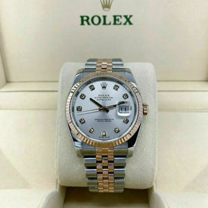 Rolex Datejust 116231 36mm 18k Rose Gold & Stainless Steel 