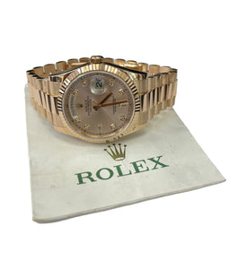 Rolex Day Date President Pink Diamond Dial Everose Gold 36MM 118235