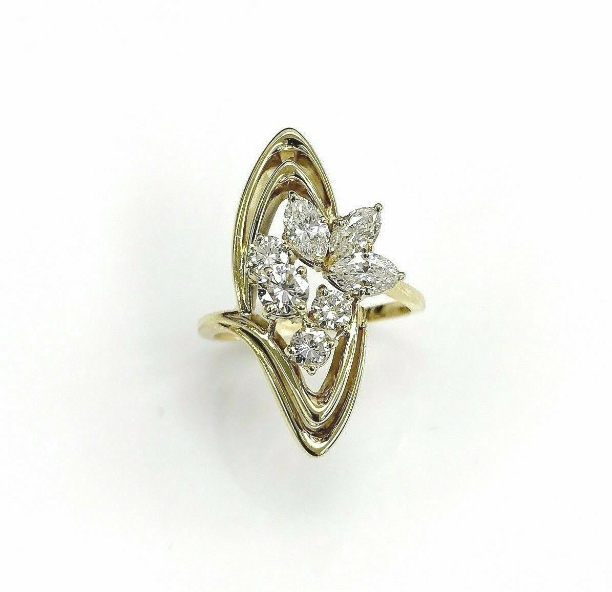 $7,950 Retail 1.59 Carats Diamond Anniversary/Celebration Ring G VVS 18K Gold