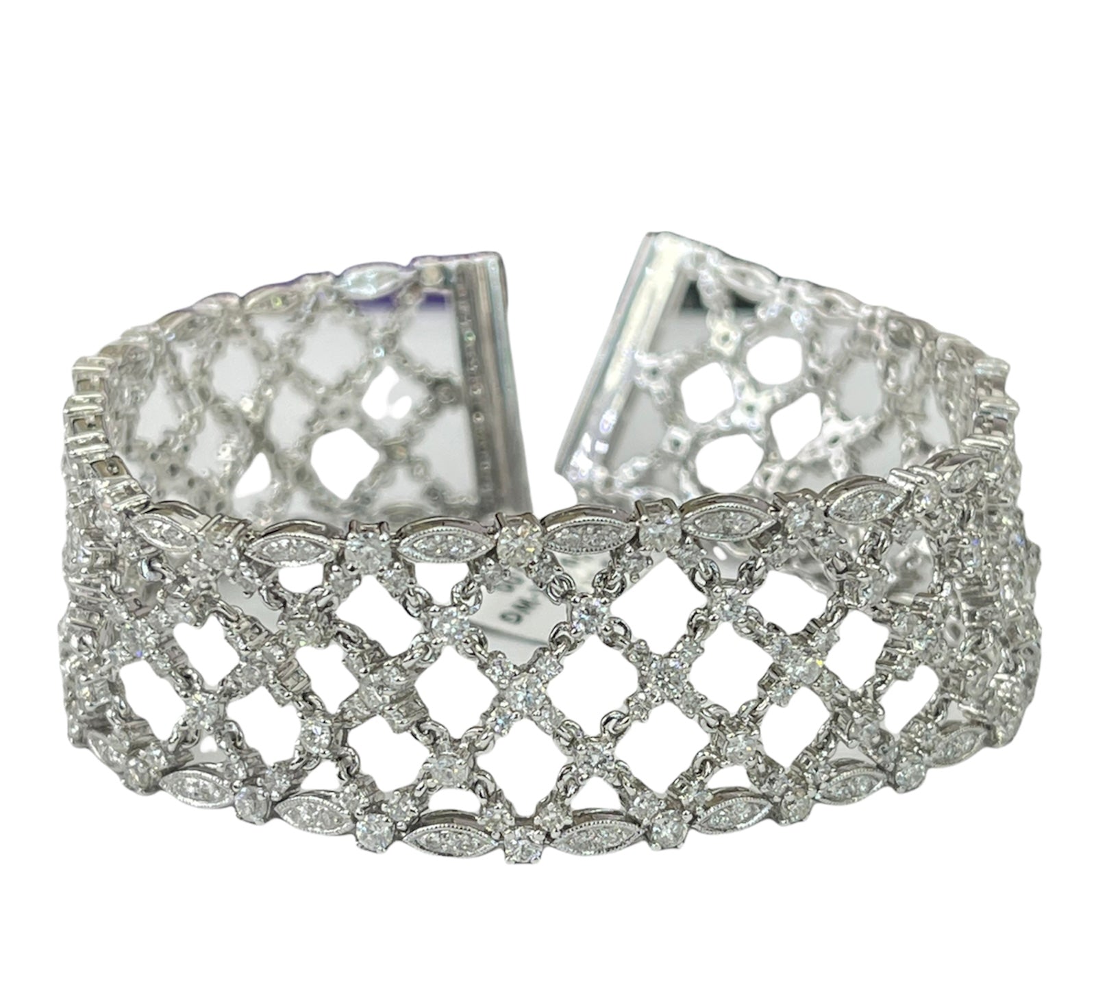 Multi-Row Diamond Cuff Bracelet - JusticeJewelers