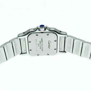 Cartier Santos Galbee Quartz 18K Gold Stainless Steel Watch Ref # 1567 24mm