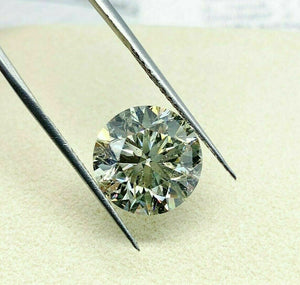 Loose AGS Diamond Very Large 6.99 Carats Round Brilliant Cut M SI2 12mm Diameter
