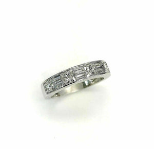 1.95 Carats t.w. Diamond Anniversary/Wedding Ring 18K Gold VS Diamonds Platinum