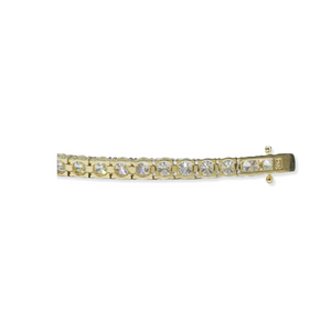 Diamond Tennis Bracelet Round Brilliant 12.20 tcw in 14K Yellow Gold