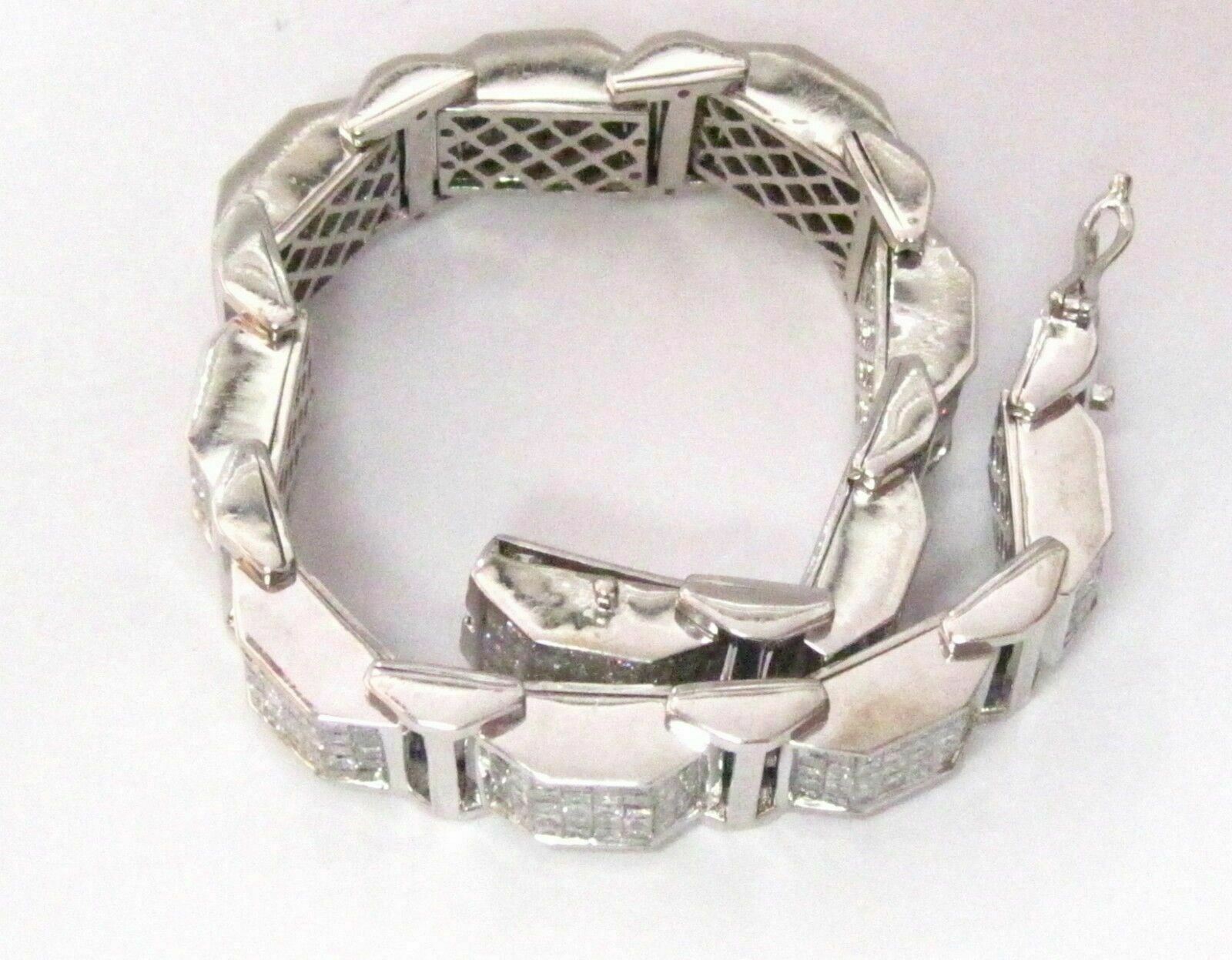 Louis Vuitton Chain Bracelet Engraved Monogram Silver