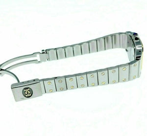 Cartier Santos Galbee Quartz 18K Gold Stainless Steel Watch Ref # 1567 24mm