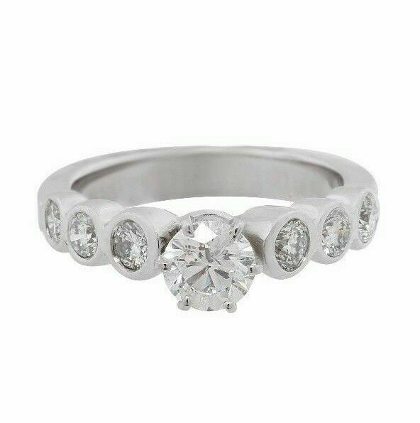 .1.80 TCW Round Brilliants Diamonds Engagement/Anniversary Ring Size 6 G SI-1