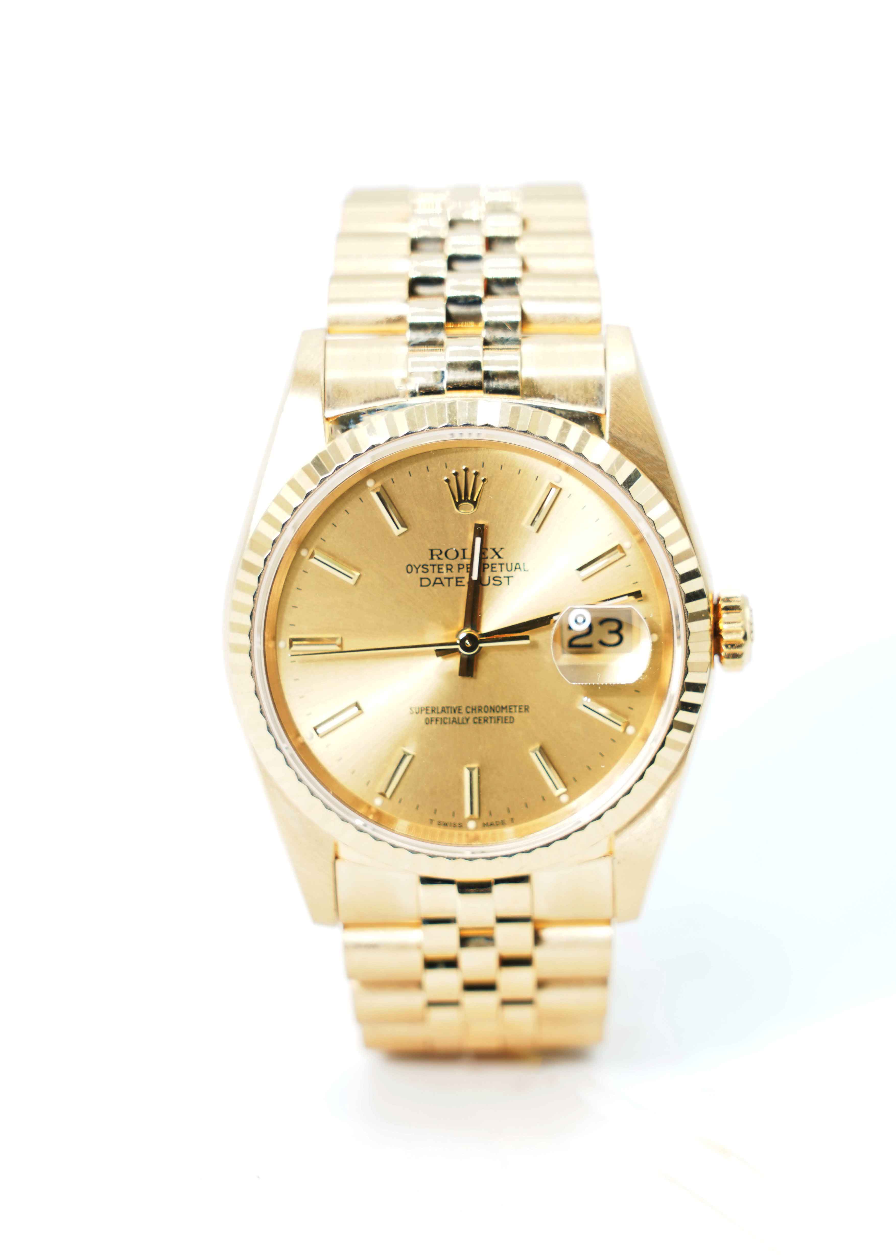 Rolex Datejust 36mm Champagne Dial 16238