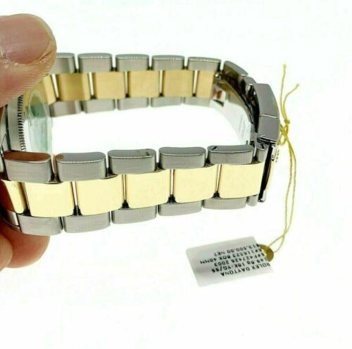 Rolex Daytona 40mm Cosmograph Watch 18K Gold/Stainless Ref 116523 F Serial